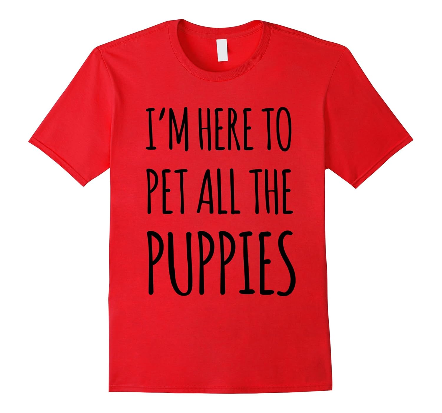 I'm Here To Pet All The Puppies T Shirts Funny For Dog Lover-ANZ