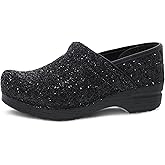 Dansko Professional Glitter Slip-On Clogs for Women – Rocker Sole and Arch Support for Comfort – Shiny and Stylish Glitter Uppers
