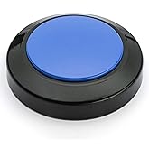 Talking Clock for Visually impaired, Blind, Elderly. Large and high Contrast (Blue)