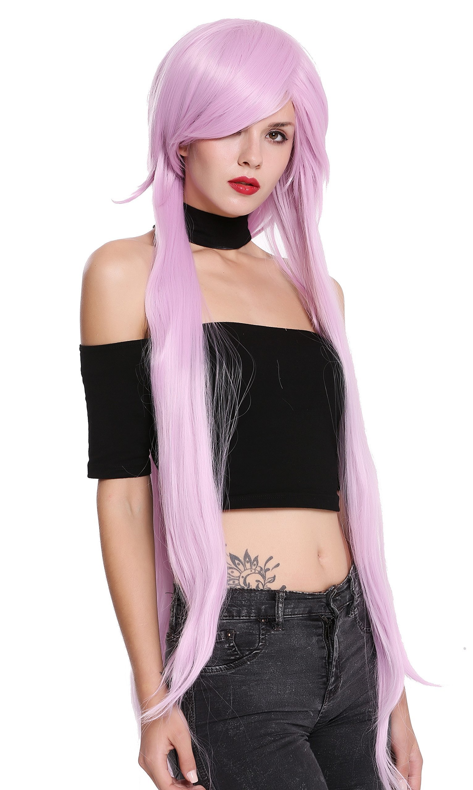 WIG ME UP - D-2404-2403B Lady Quality Wig Cosplay very long layered wild light purple 35inch