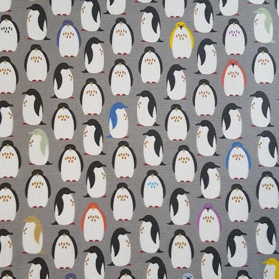 Staab's Beschichtete Baumwolle Pinguine (Meterware, Qualität Zum Nähen), 50 x 140 cm