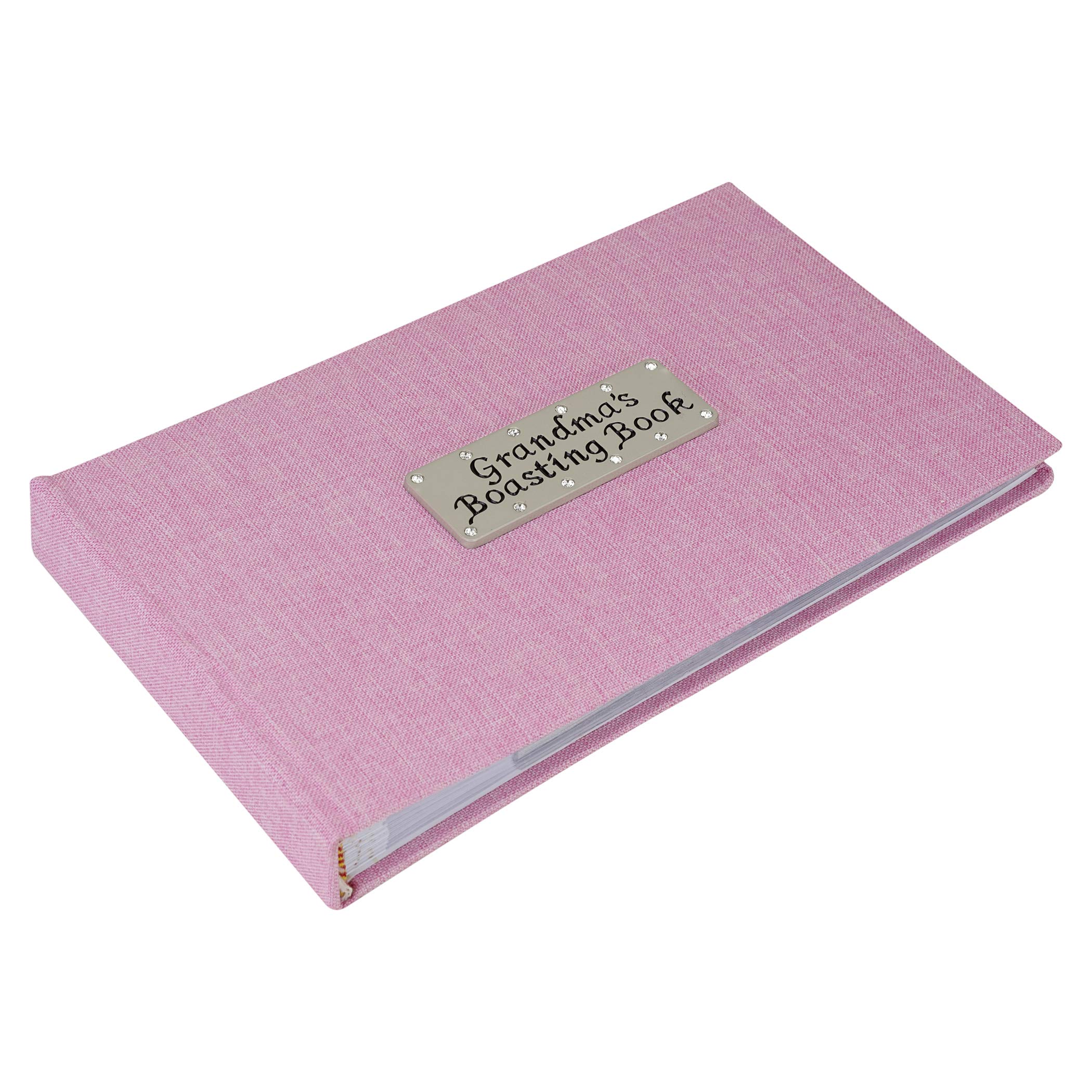 Metal Planet Ltd Grandma's Boasting Book (Photo Album) holding 40 6x4 inch photos - Pink