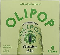 OLIPOP Ginger Ale Prebiotic Soda 4pk, 12 FZ