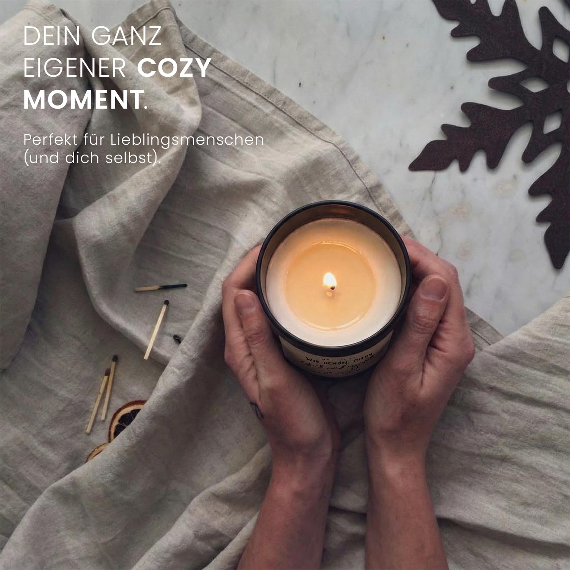 Wie schön, dass es dich gibt - Duftkerze mit Spruch als Geschenk für Freundschaft & Dankeschön, beste Freundin, Mama, Schwester, liebevolle Kerze im Glas 8