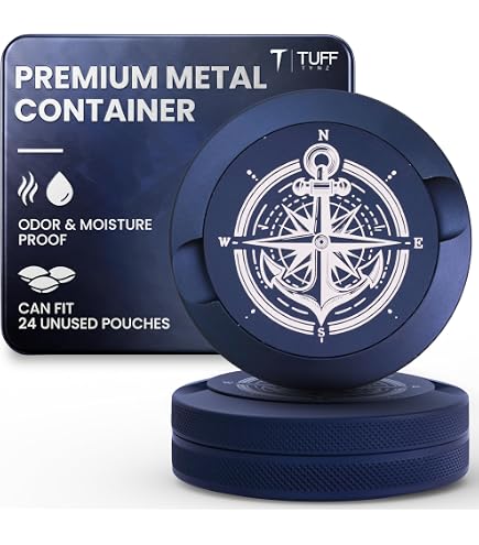Amazon.com: Premium Pouch Container | Zyn Metal Can | Moisture