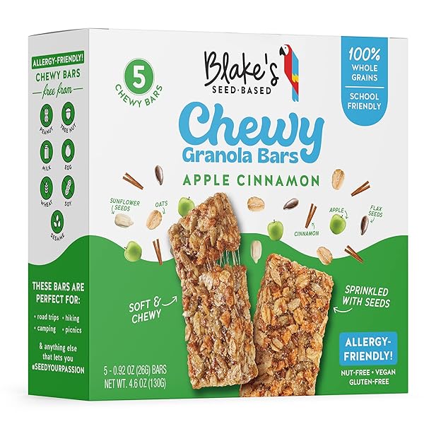 BLAKE’S SEED BASED CHEWY GRANOLA BARS — APPLE...