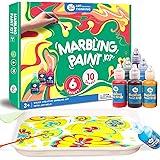 Jar Melo Marbling Paint Crafts for Kids Ages 6-12, Water Marble Painting Kit, Craft Kits Art Set, Arts and Crafts for Kids Bo