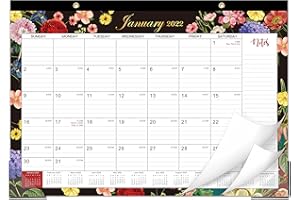 LEMOME 2022 Desk Calendar - Desk Calendar 2022, 12'' X 17'', 12 Month Desk/Wall Calendar, January 2022 - December 2022, Large Ruled Blocks for Planning and Organizing for Home or Office