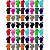 SATINIOR 60 Pairs Touchscreen Winter Gloves Bulk Stretchy Knitted Texting Gloves for Men Women