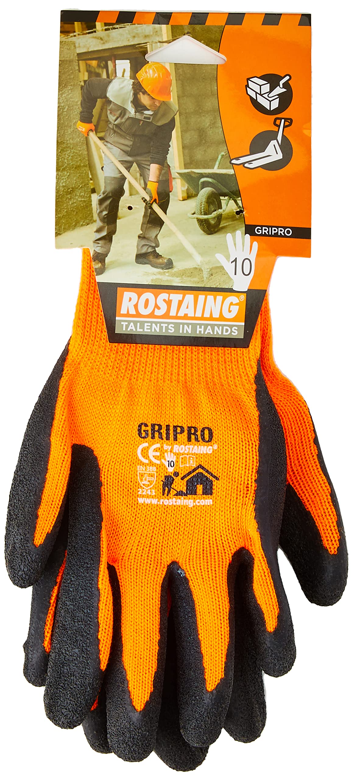 Rostaing GriPro Gardening Gloves With Waterproof Latex Palms For Excellent Grip And Resistance