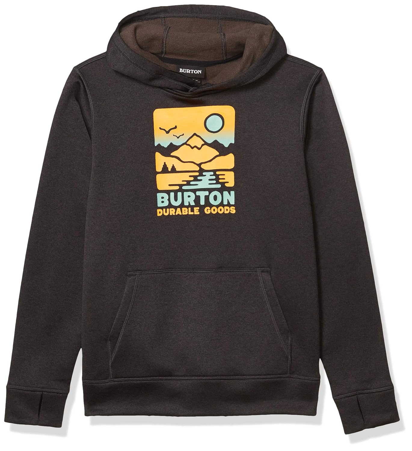 Burton Kids & Baby Oak Pullover Hoodie, True Black Heather, XSmall