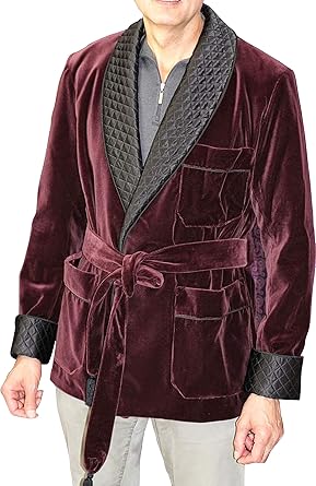 mens smoking jacket robe uk