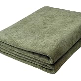 Premium Upholstery Chenille Fabric by the Yard - Thick &amp; Soft Textured Fabric for Chairs, Sofa &amp; Home Decor (Olive Green, 1 Yard)