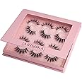 Arimika 6 Pairs 3D Mink False Eyelashes- Fluffy, Wispy, Full Volume, a Little Dramatic Lashes