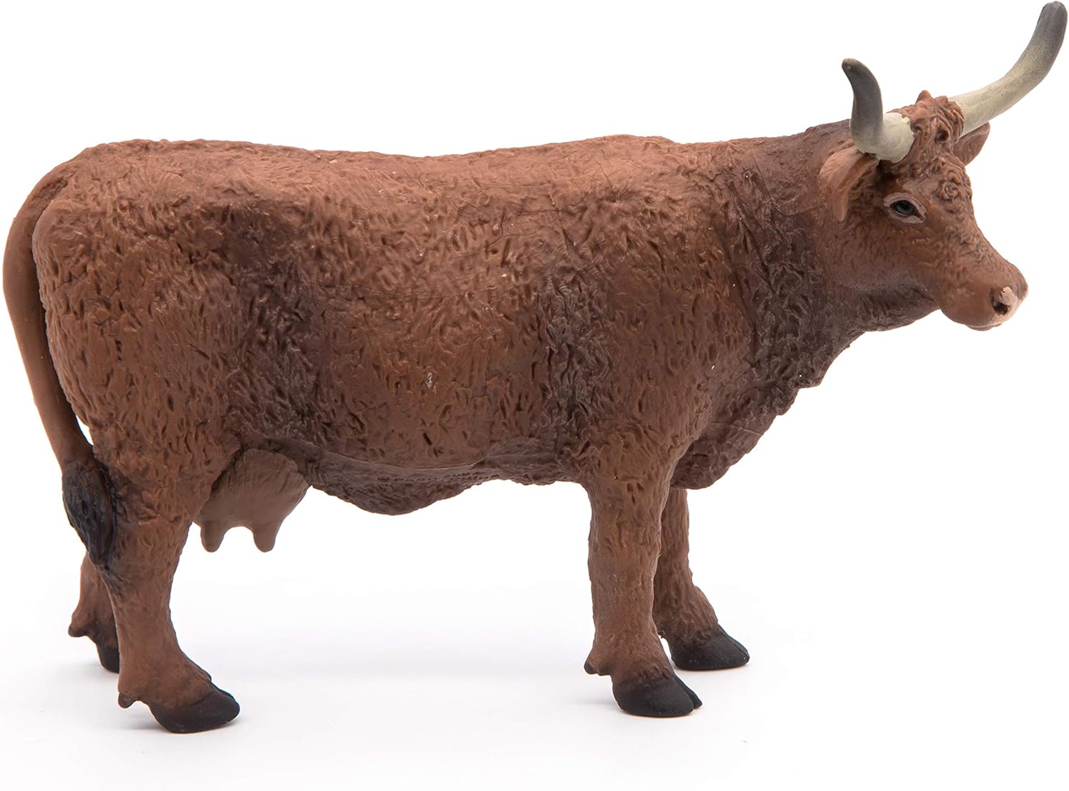 Papo, Realistic Salers Cow Figure, Ages 3+, Farm Life Collection, Educational Play Agricultural World - Image 4