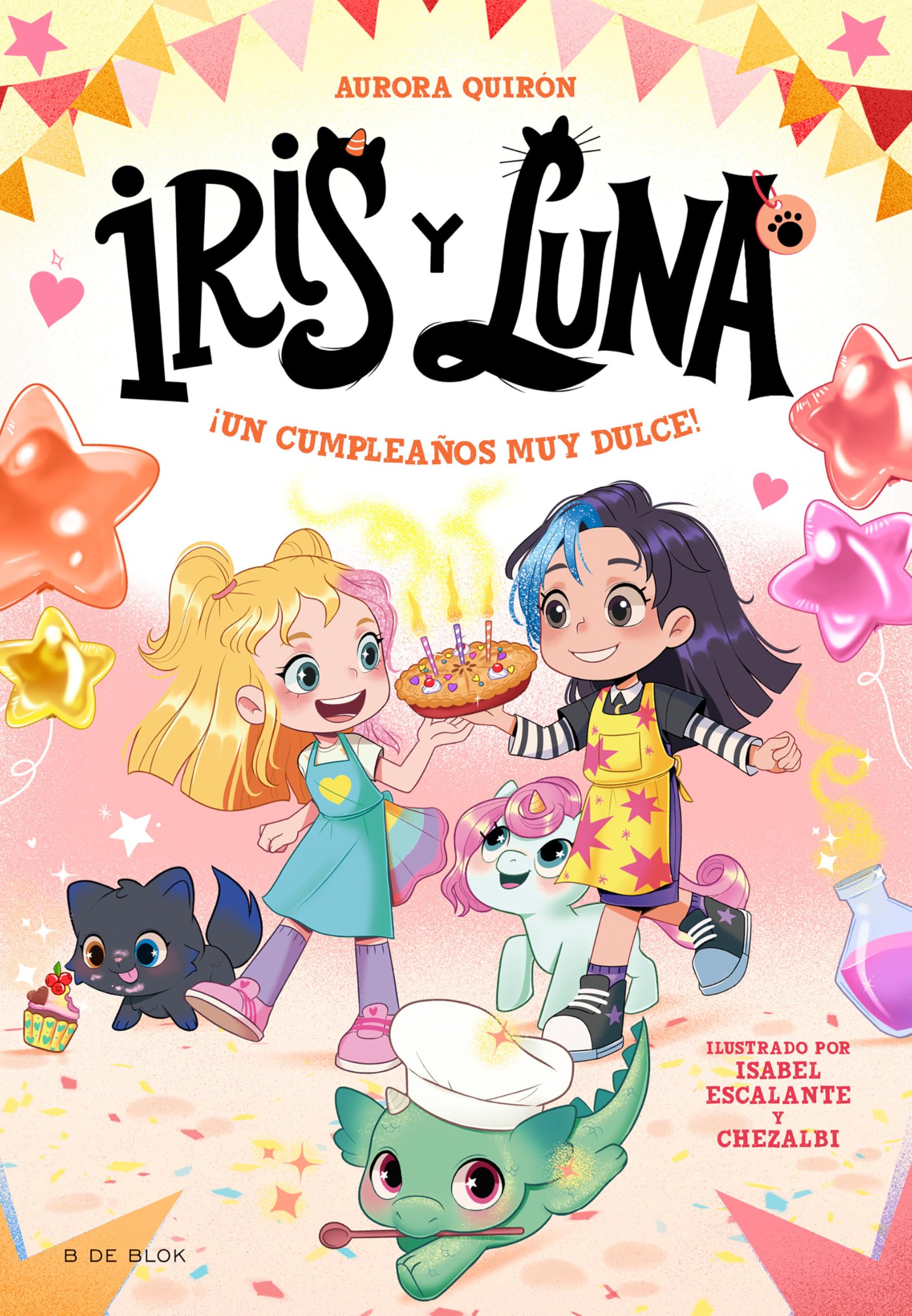 Portada de Iris y Luna: cuidadoras de cachorritos mágicos 3 - ¡Un cumpleaños muy dulce! (Primeras lecturas)