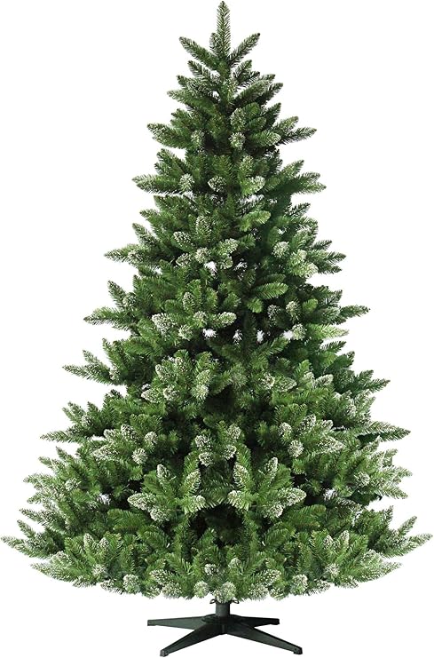 RS Trade HXT19002 künstlicher Weihnachtsbaum 120 cm Nadeln mit Schnee 