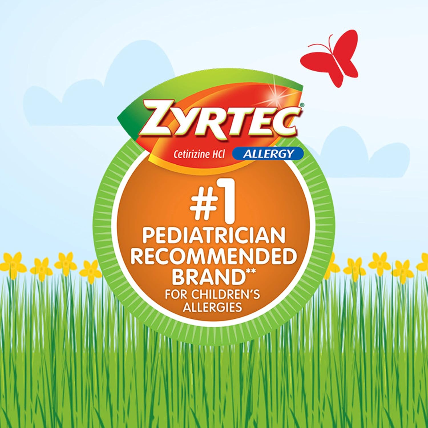 Children's Zyrtec 24 HR Dissolving Allergy Tablets, Cetirizine, Citrus Flavor, 24 ct: Health & Personal Care