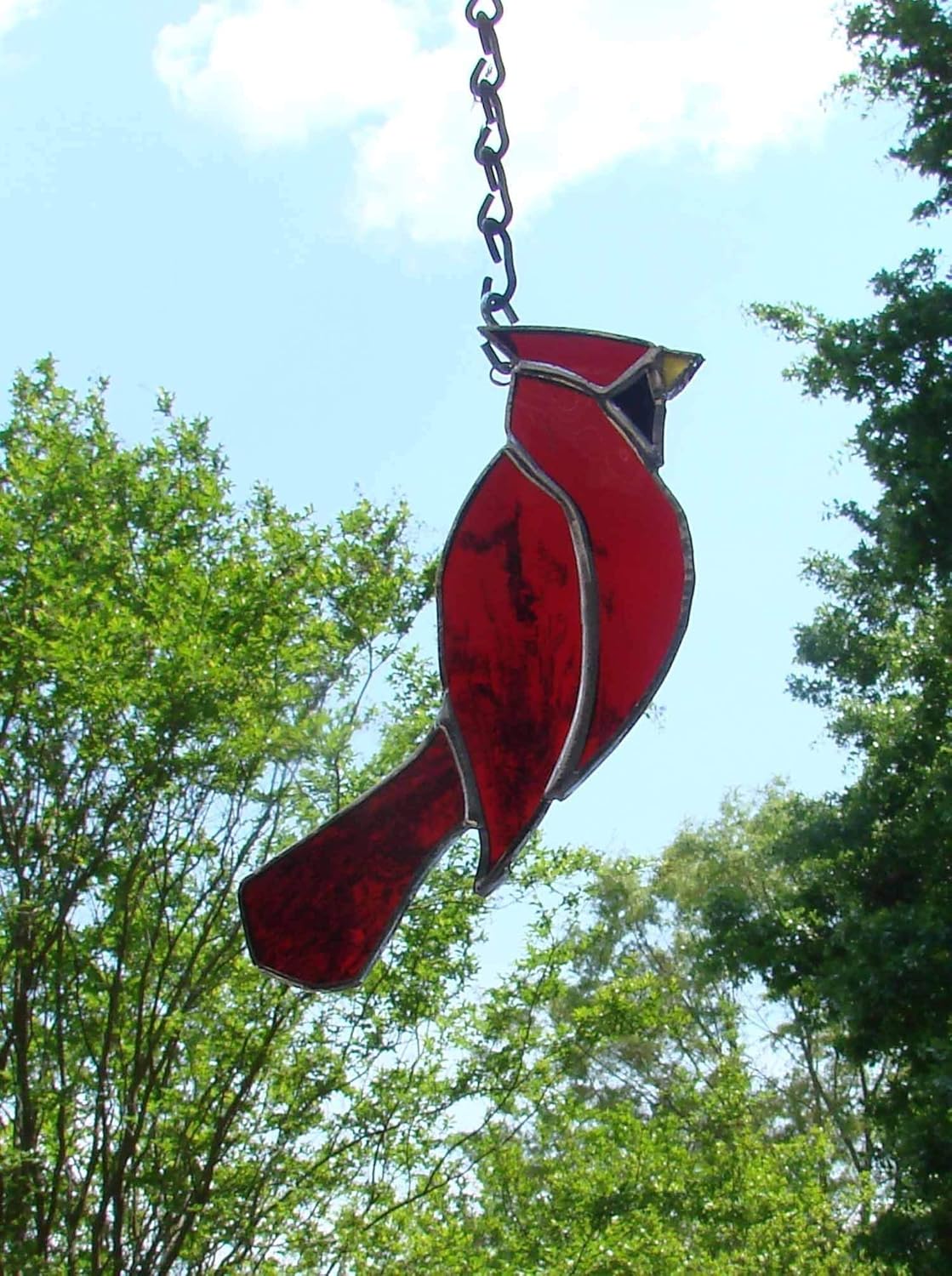 Amazon Com Northern Cardinal Handmade Stained Glass Sun Catcher