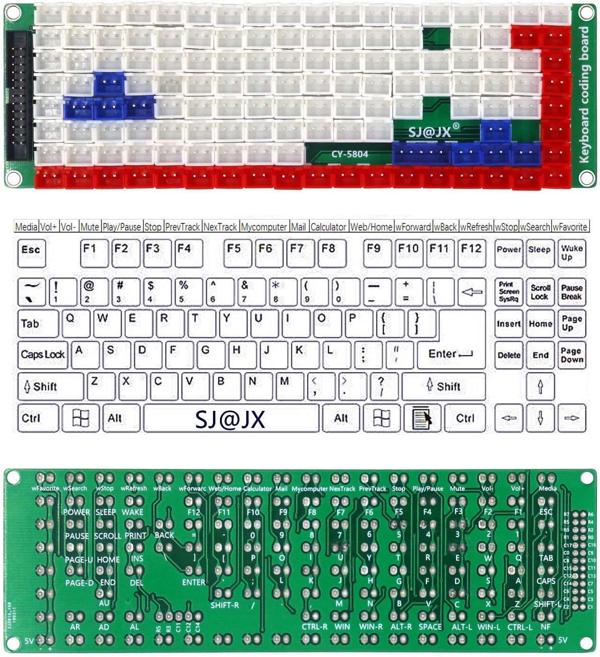 SJ@JX Development Keyboard Encoder Board Game Controller DIY LED ...