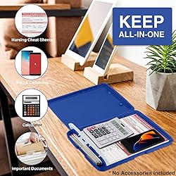 Sooez Clipboard with Storage, High Capacity Nursing