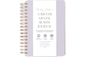 LIFTINSPIRE CO. FINDING BALANCE A 100-DAY Mental Health Journal – Daily Journal with Prompts for Mindfulness, Self-Care & Healing – Anxiety & Depression Relief
