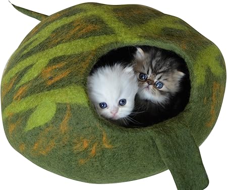 large cat cave bed