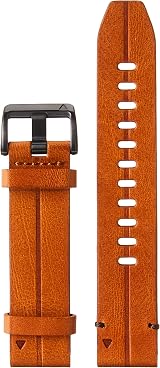 Garmin QuickFit 22mm Watch Band Chestnut Leather Original fenix epix Descent