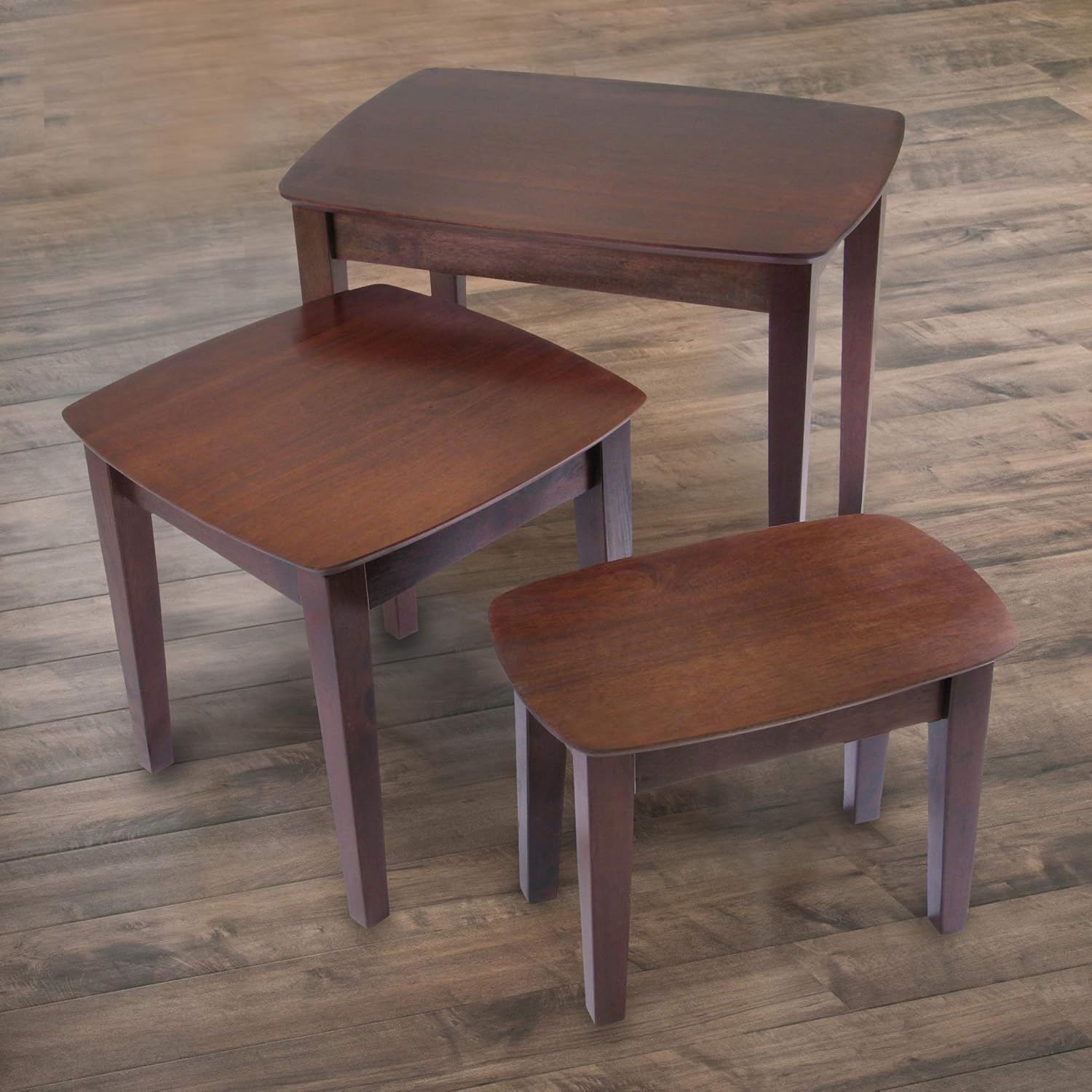 Winsome Wood Bradley Accent Table, Antique Walnut: Furniture & Decor