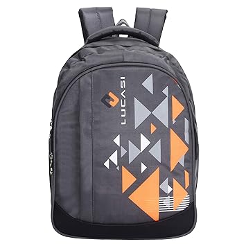 Lucasi Arrow Dark Grey Backpack 35 Liters 3+1 Compartments with Rain Cover and Laptop Compartment