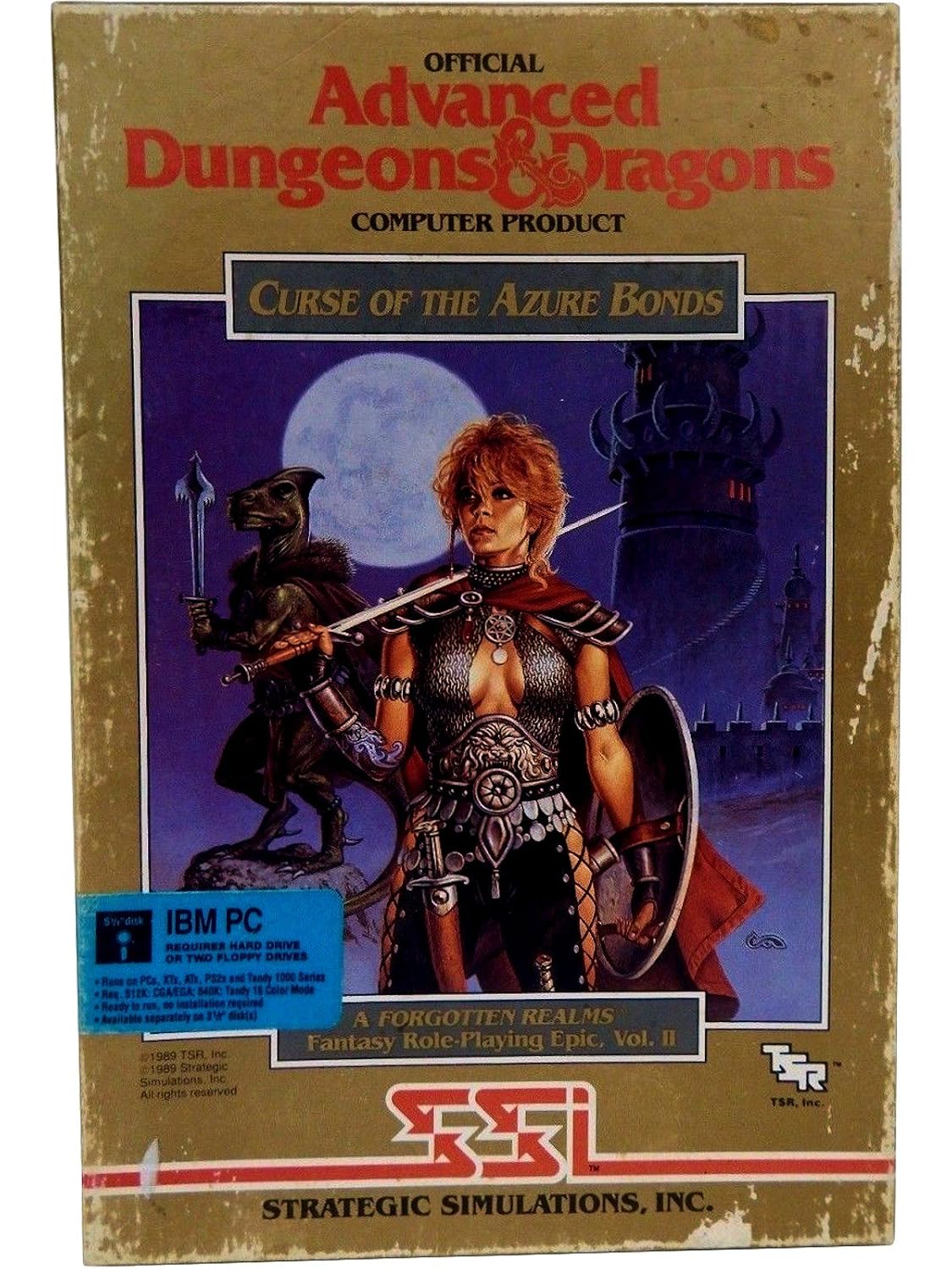 Curse of the Azure Bonds PC DOS 5.25" disks Video Games