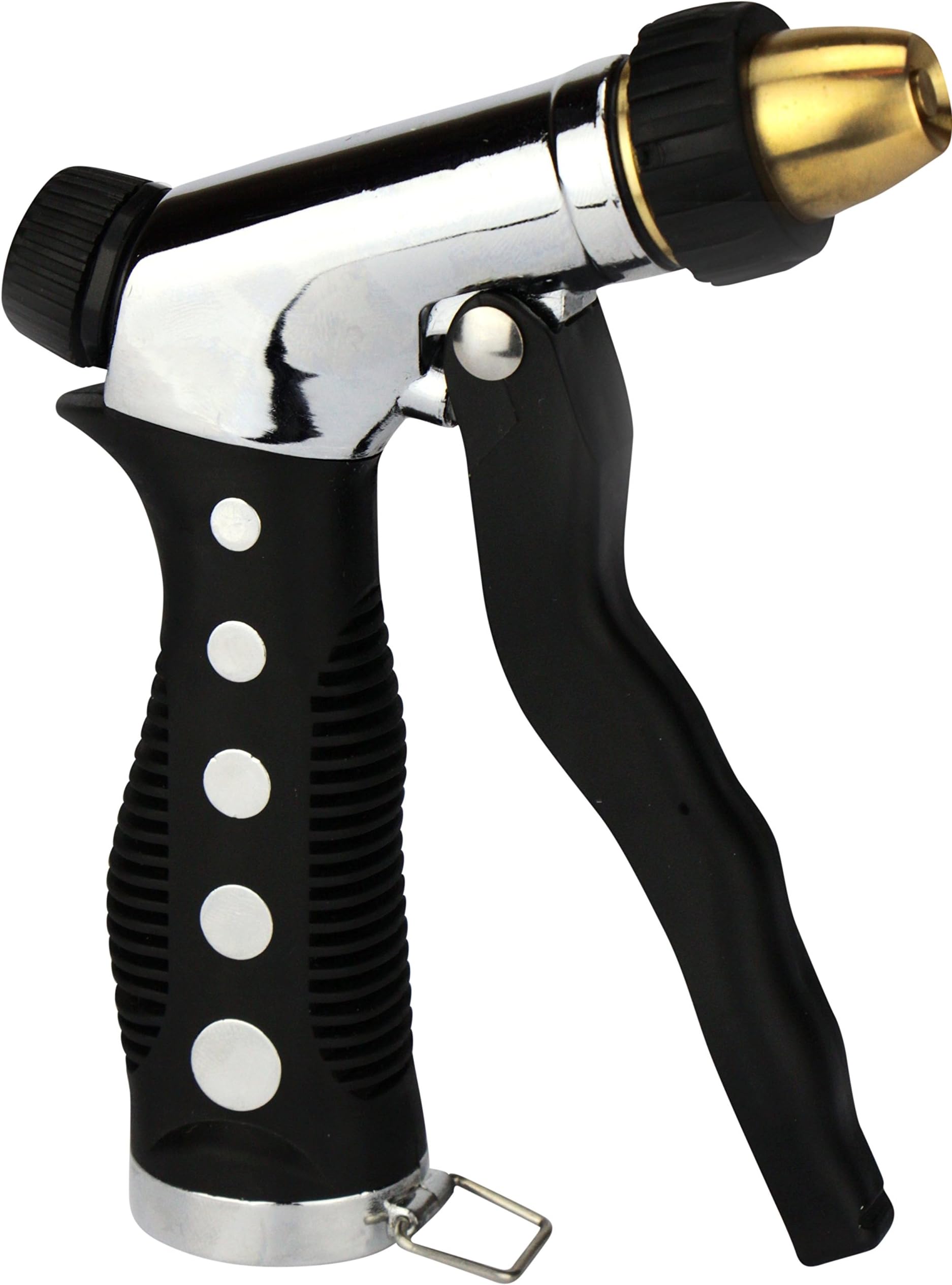 Careful Gardener Garden Hose Nozzle : Easy to Adjust, Heavy Duty Metal/Brass Water Jet Nozzle
