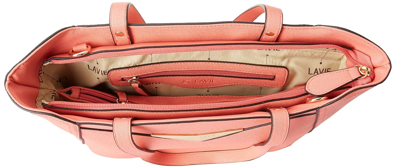 lavie women's handbag (dark pink)
