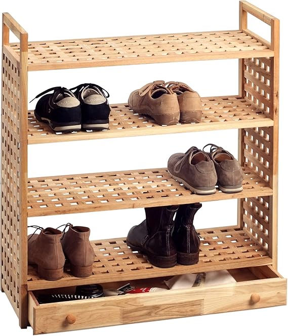HomeTrends4You Schuhregal Holz Natur