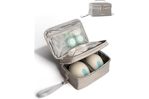 ZOOSA Wearable Breast Pump Bag for Work Portable Breast Pump Case for Travel Large Capacity Pumping Bags for All Breastfeeding Essentials Parts, Grey