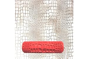 BANCOO 7"DIY Patterned Paint Roller | Decorative Art Texture Roller | Embossing Texture Rubber Roller Painting Supplies | Pattern Art Texture Tools for Household Wall Painting (BK324R)