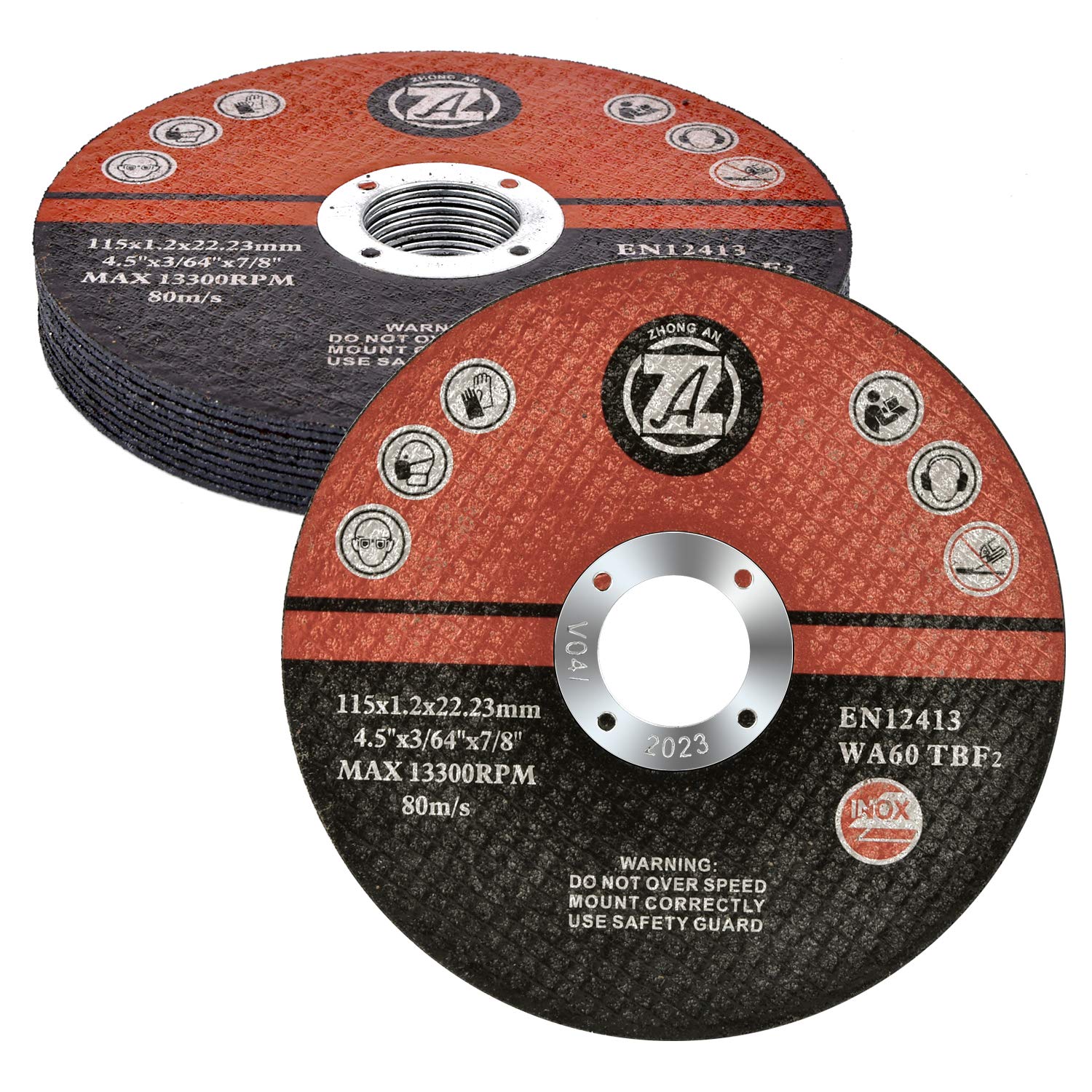 115mm Metal Cutting Discs, 20PCS Stainless Steel Cut Off Wheels, 1.2mm Thin Grinding Discs for Angle Grinder