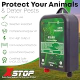 XSTOP EL90 230V Mains Electric Fence Energiser 10km 0.5J Weatherproof view 2