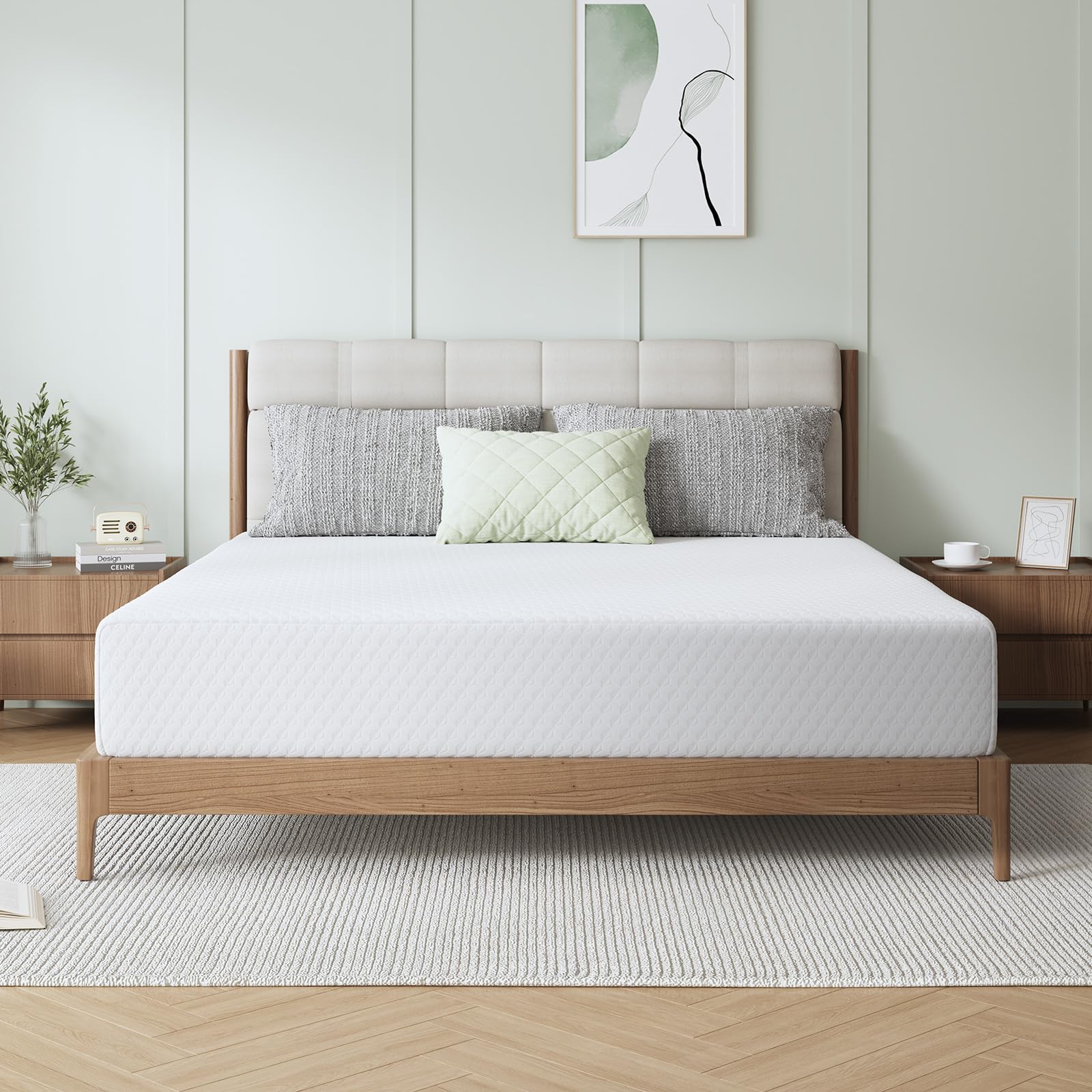 Photo 1 of Novilla 12 Inch Mattress Queen Size, Queen Mattresses in a Box with Memory Comfort Foam & High-Density Support Foam for Refreshed Sleep & Pressure Relief with Edge Support Medium Firm