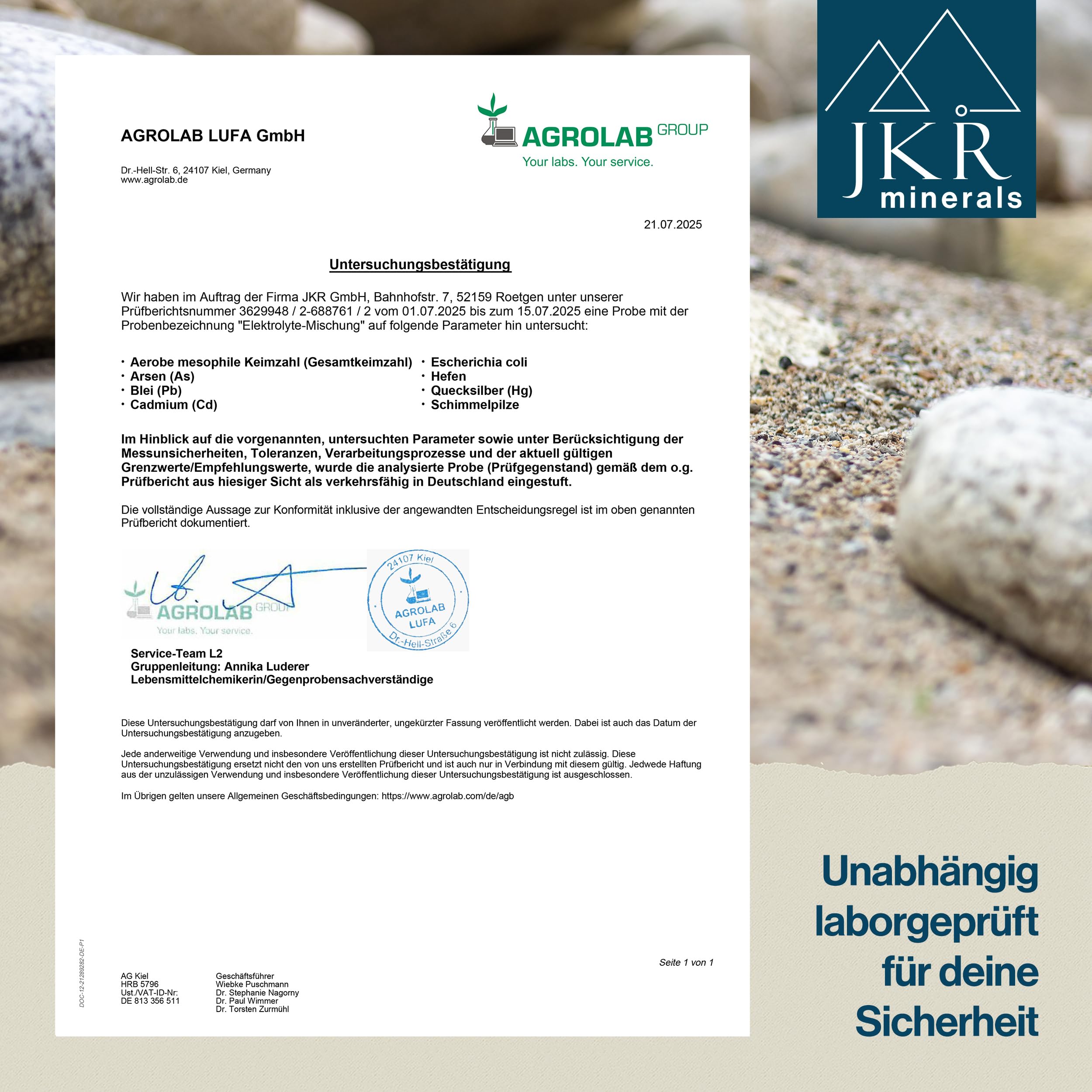 JKR Minerals Elektrolyte Pulver Pur 200g, Ohne Zucker, Mit Magnesium, Kalium, Calcium, Natrium und Chlorid – Hochdosiert & Hochrein – Für Sport, Fitness, Sauna, Sommer & Regeneration 7