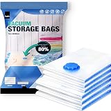 KEPLIN Vacuum Storage Bags 6 Pack Large 60x80cm Space Saver Bags