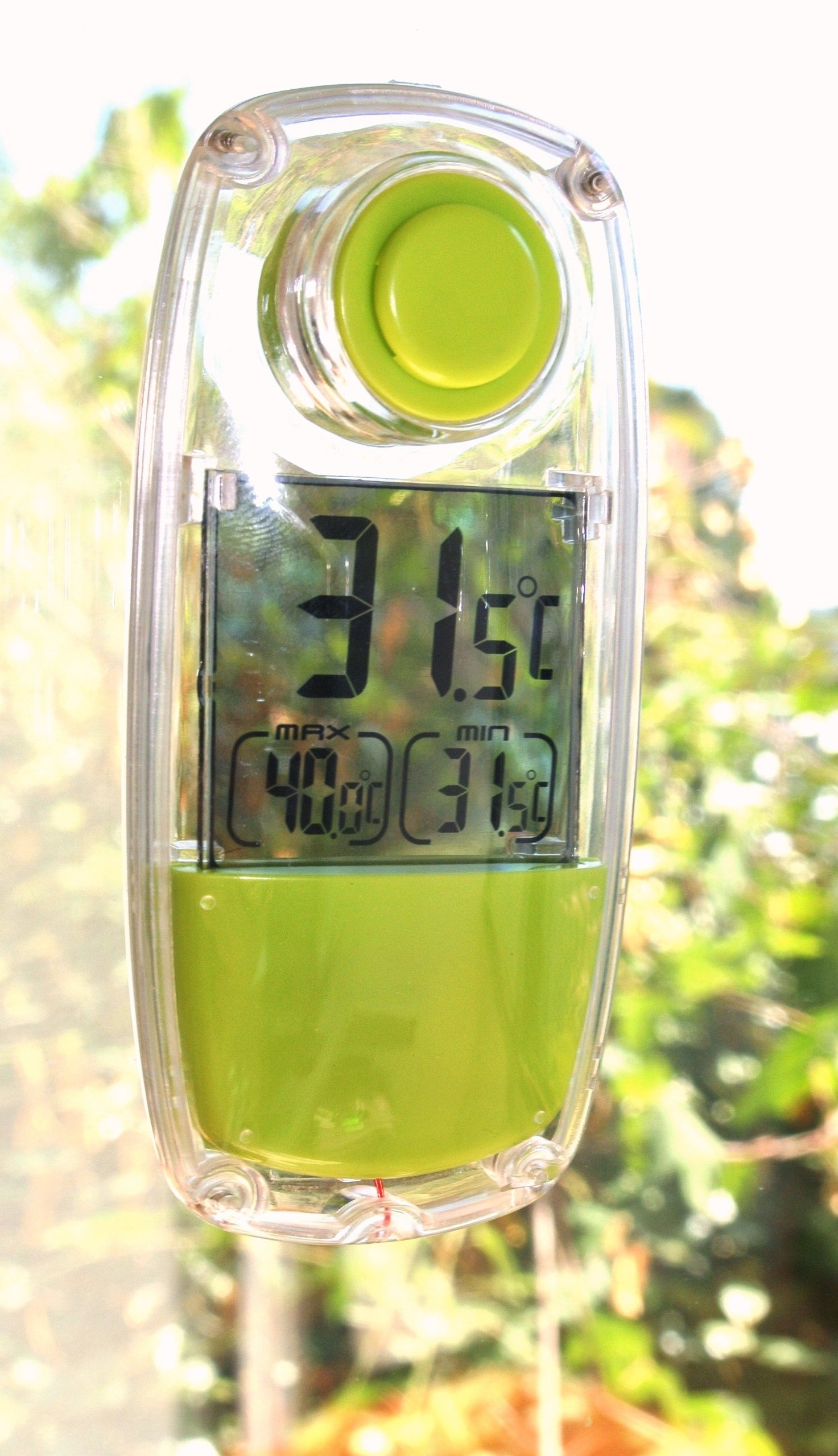 INTERHOME Solar-Powered Thermometer for Indoor/Outdoor Use