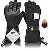 Solaris Waterproof Ski Gloves for Men Women, Winter Warm Cozy 3M Thinsulate Snowboard Gloves for Skiing, Snowboarding, Shoveling & Outdoor Sports