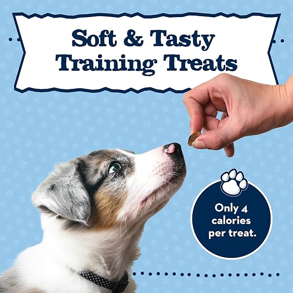 BLUE BUFFALO BABY BLUE TRAINING TREATS NATURAL PUPPY SOFT DOG TREATS, SAVORY CHICKEN 4-OZ BAG