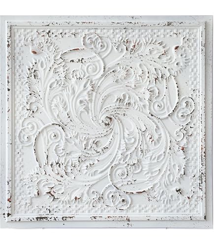 Distressed Tin Tile Wall Decor 10-Pack Distressed Tin Ceiling Tiles ...