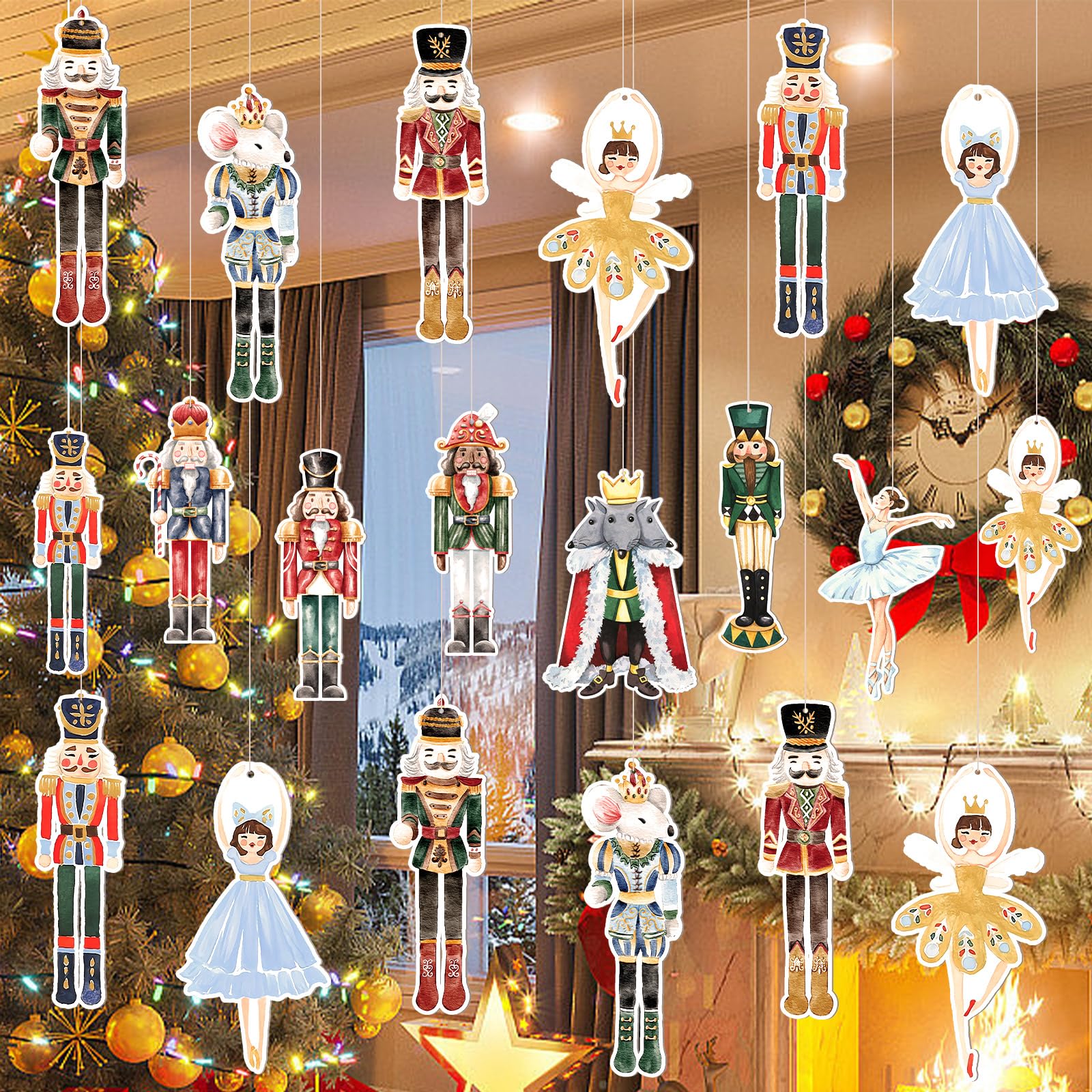 Photo 1 of *MISSING PARTS UNKNOWN*
Novabright 24 Pcs 8 Inch Christmas Nutcracker Ornaments 12 Style Plastic Nutcracker Hanging Ornaments for Christmas Tree Xmas Vintage Ballet Mouse King Soldier Decorations for Home Farmhouse Holiday