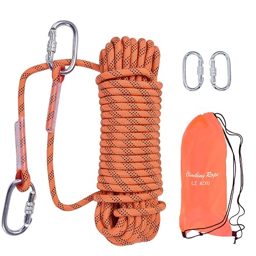 Guide Rope 30m LZ.MZXU Climbing Rope, 12mm Static Climbing Ropes, 32FT(10M) 65FT(20M ...
