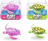 Robo Alive Robo Turtle Robotic Swimming Toy 2 Pack Green Pink Batteries Included