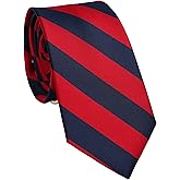 ZENXUS Striped Ties for Men, 3 inch Regular Ties with Stripes