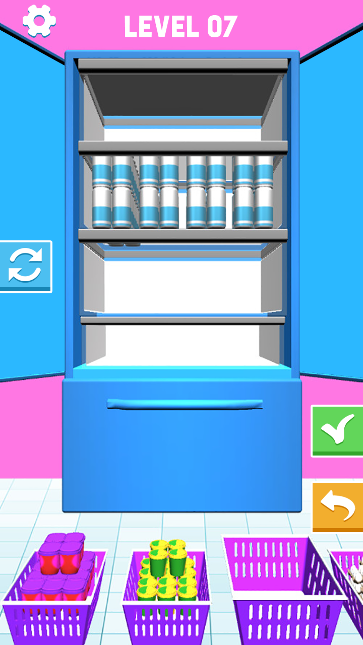 Fill the Fridge Game Fill Up Fridge Fill Up The Refrigerator Stack & Organize Fridge